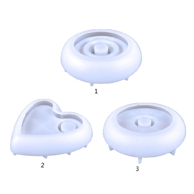 Round Candlestick Mold Color Concentrate Holder Mold Gypsum Candle Holder Mold