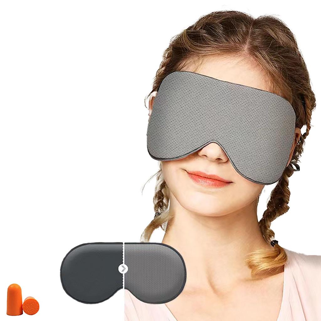 wulsalio Eye Mask for Restful Hot and Cold Eye Stylish Eye Comfortable Sleep No All Light Perfect for Business and Unisex Adjustable Sleep, Dual-Use
