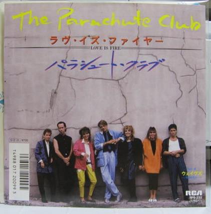 7inch Record PARACHUTE CLUB - Love Is Fire RPS232 RCA 1987 Japan Dance & Electronica Used