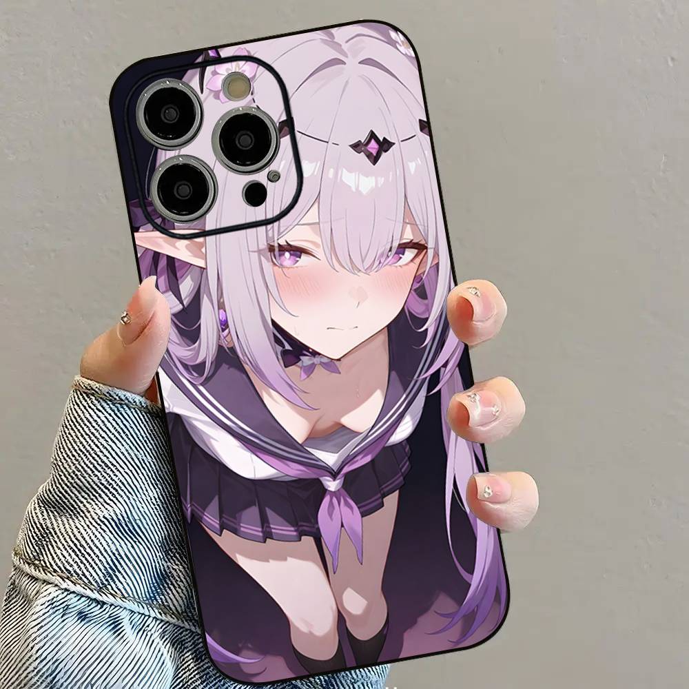 C-Castorice Cute Anime Girl Phone Case For iPhone 16 15 14 13 12 11 PRO MAX PLUS Mini TPU Soft To Skin-friendly Case