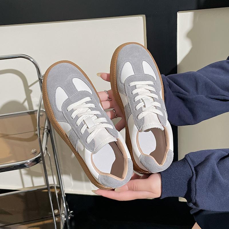Little White Shoes Women's Autumn Flat Baseplate Shoes Women's Platform Versatile Student Casual Shoes Classic Dexun Shoes