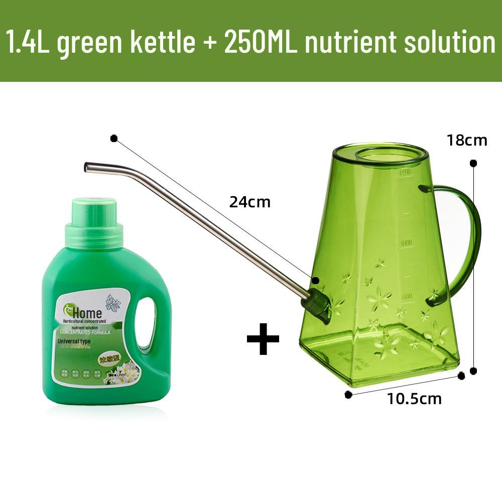 Arrosoir Transparent Grande Capacité en Acier Inoxydable avec Bec Long pour le Jardinage.