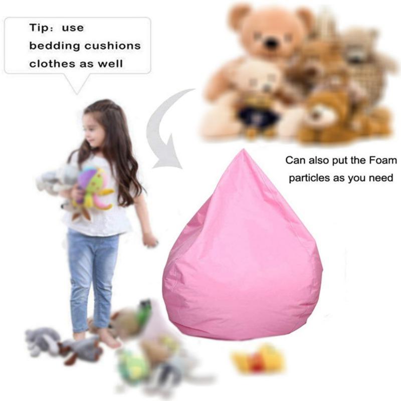 Sitzsackbezug Ohne Füllung Weich Befüllbar Sitzsackbezug für Kinder und Erwachsene Organisation von Haustierbetten Plüschtiere Verschiedene