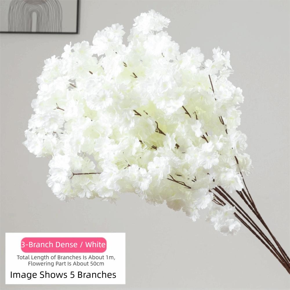Simulation Branch Artificial Cherry Blossom Multiple Color Encrypted Cherry Artificial Flowers Spring Cherry Fake Flowers