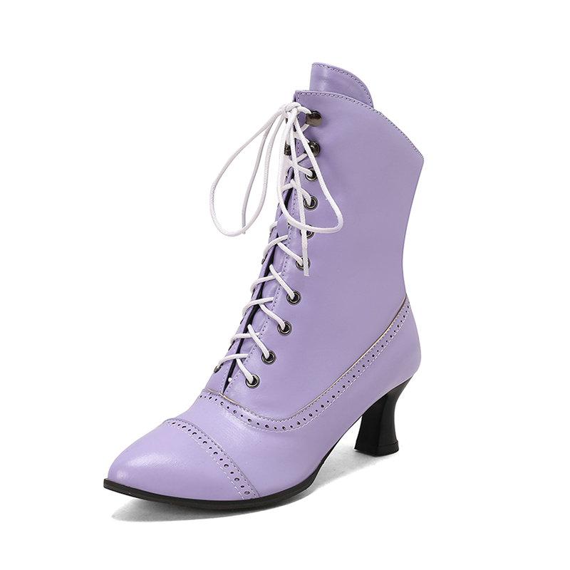 Victorian Boots Witch Costume Renaissance Shoes