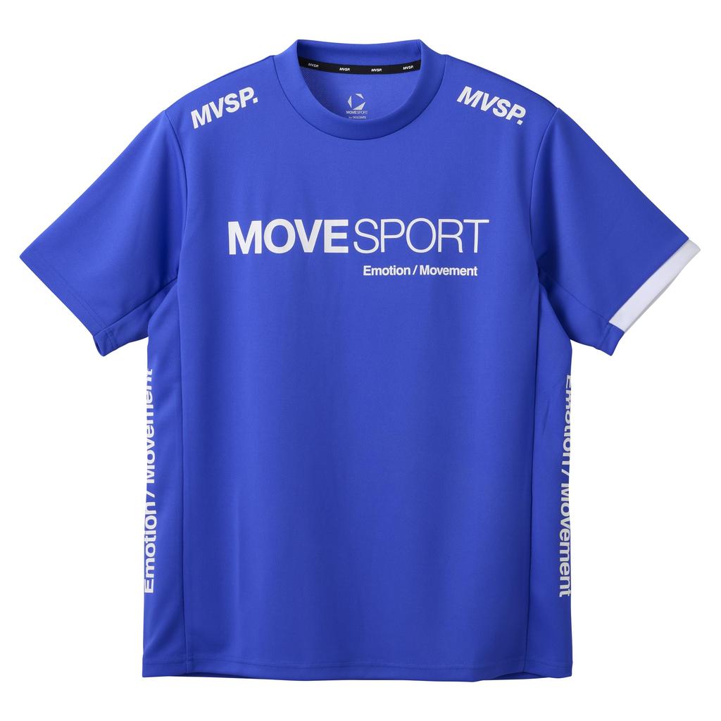 Move Sports Descente Short Sleeve Crew Neck Stretch Training BL00 Men's T-Shirt (EC Exclusive), Moisture-Wicking, Quick-Drying, Shirt, (ST5SHTZ1MB)