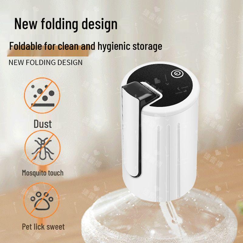 Portable Double Pump Water Dispenser with Folding Bucket