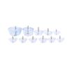 20pcs Sofa Transparent Floor Protectors Mat Furniture Legs Rubber Floor Pads Protector Pads Feet Pads Chair Leg Caps
