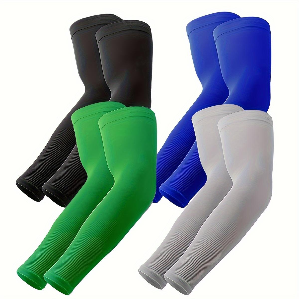 

4 Pairs Unisex Sun Protection Arm Sleeves Breathable Cooling Arm Covers For Outdoor Activities Cycling Running Mountaineering