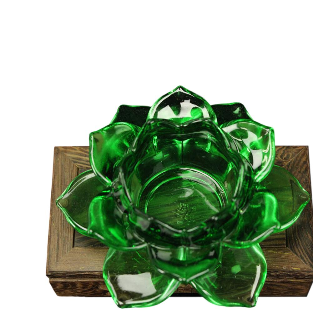 Glass Candle Holder Lotus Candle Holder Easy Maintenance