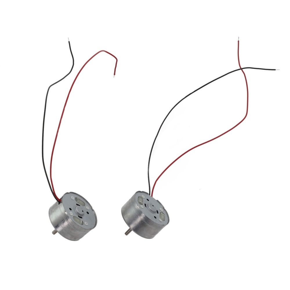 5Pcs 24mm Round RF-300 DC Motor 2Pin Hanging Neck Fan Motor Micro 300 Motor  for Hanging Neck Fan