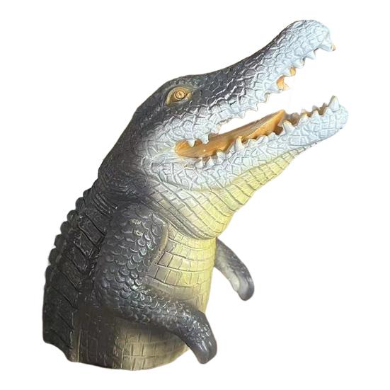 

Имитация Половина Акулы Садовая Статуя Реалистичный Крокодил Полимерная Фигурка Скульптура Животного Для Дома и Сада Crocodile