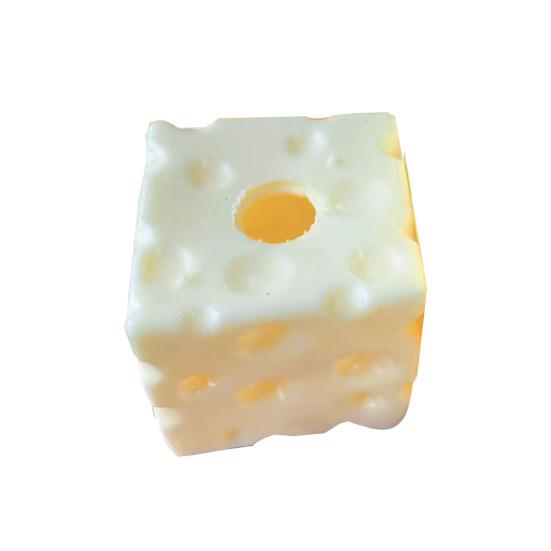 Сжимающая игрушка-шарик из сыра с корочкой, игрушка-антистресс, кубик сыра, фиджет-игрушка, имитация сыра 6cm