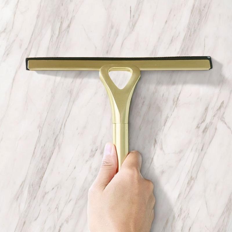 Mehrzweck Edelstahl Abzieher Schaber Kombi zur Reinigung auf Glasoberflächen in Badezimmer Küche Autofenster