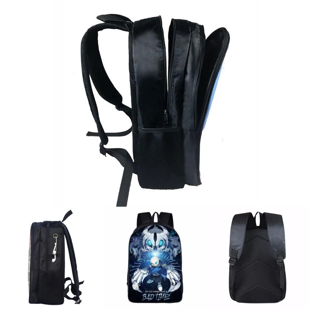 New Game Undertale Sans Papyrus Cartoon Softback Schoolbag With Spacious Interior And Zipper Closure