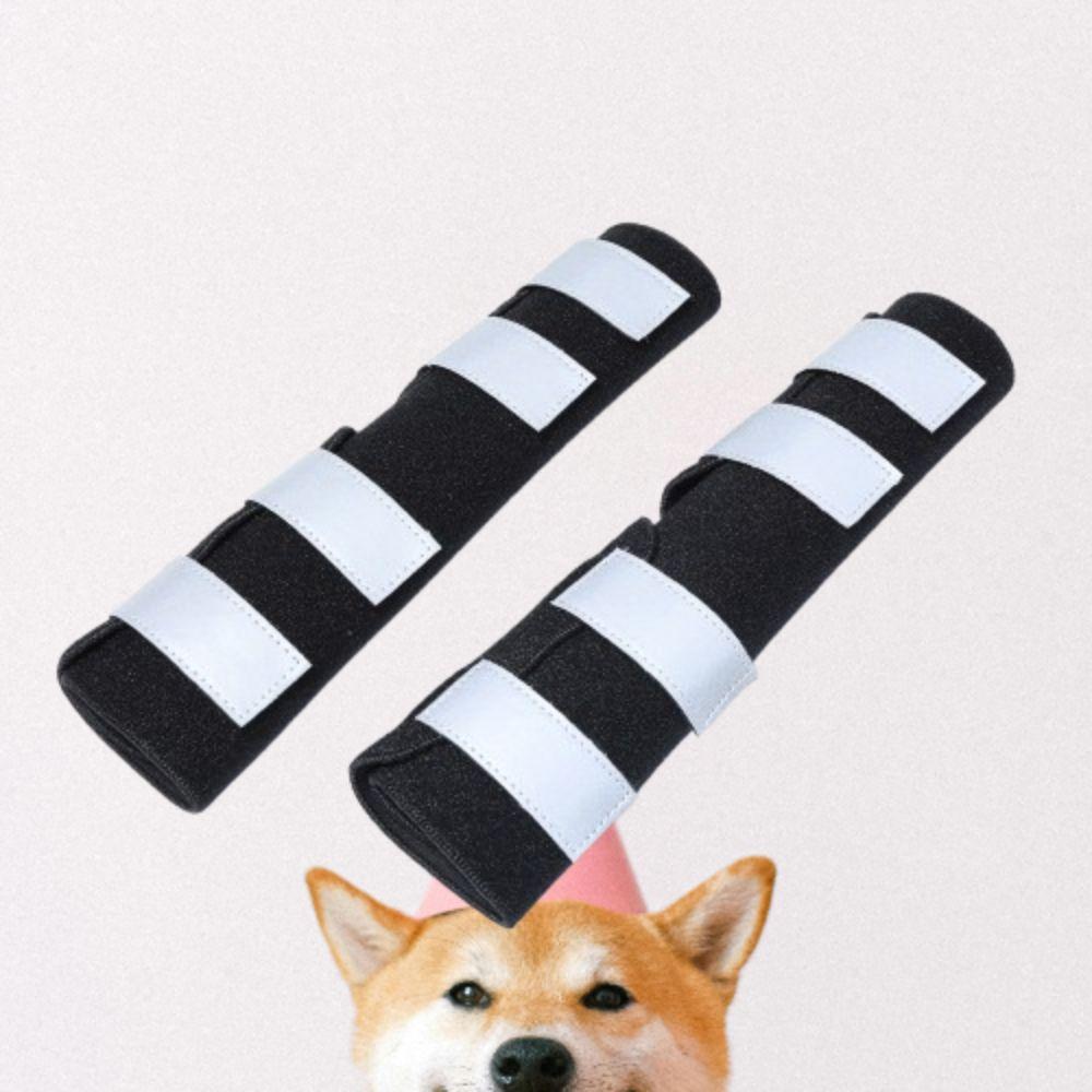 

2 Pcs Anti Licking Dog Knee Protectors Adjustable Fixed Recovery Straps For Dog Leg XL