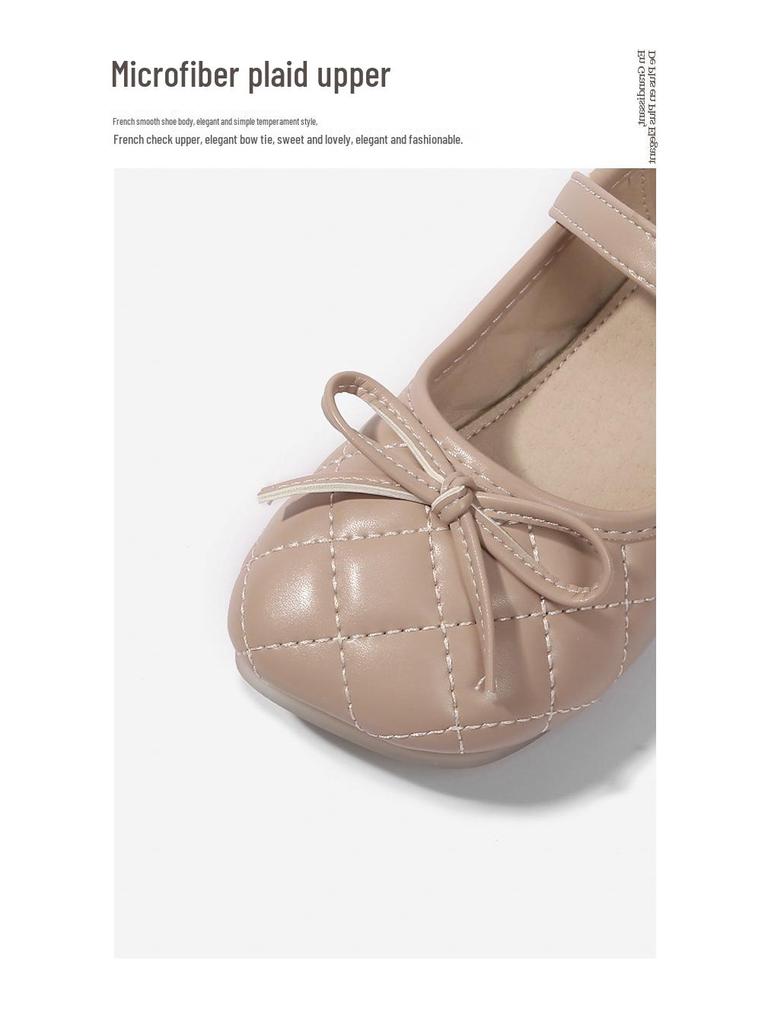 Girls' British-Style Leather Shoes - Spring/Autumn Soft Sole Flats for Little Princess.