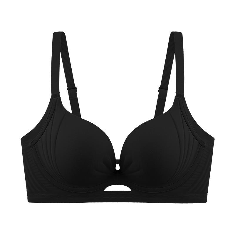 

Маленький бюстгальтер пуш-ап, чтобы казался больше, и для поддержки боковой груди, бесшовное нижнее белье 38/85 чёрный