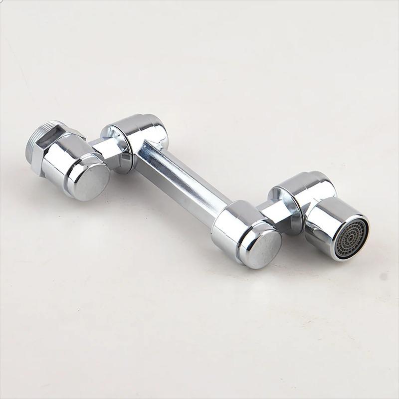 Rotatable Extension Faucet Sprayer Head Water Tap Nozzle Universal Bathroom Tap Extend Adapter Aerator 2 Spray Modes Faucet