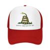 Individuelle Gadsden Flagge 'Don't Tread On Me' Baseballkappe Unisex Damen Personalisierbar Verstellbar Truckerhut Sport Snapback Papa Hüte