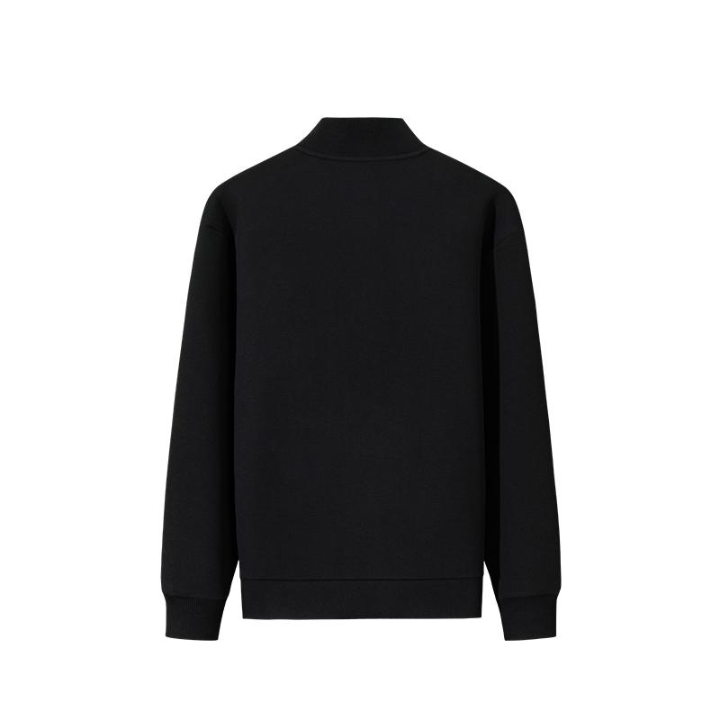 Anta Fashionable Simple Stand Collar Casual Loose Versatile Sweatshirt Men Tops 152541704-3