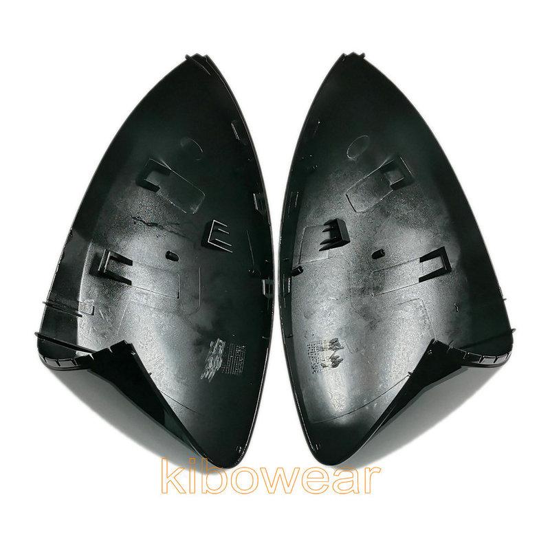 2pc Side Wing Mirror Caps Cover for VW Tiguan MK1 I 1 for Skoda Yeti Sharan 2009 2010 2011 2012 2013 2014 2015 Replace Black
