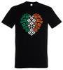 Irish Cloverleaf Heart Mens T-Shirt Mens Womens Tees Top Cloverleaf Ireland Ireland Shamrock Irish