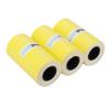3PCs Sticker Thermal Paper Waterproof Anti‑Friction Anti‑Oil 56MM for Peripage Printer(Yellow )