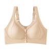 11111 Front Open Buckle Middle-aged and Elderly Mother Model Fat M Thin Seamless Rimless Breastfeeding Vest Bra