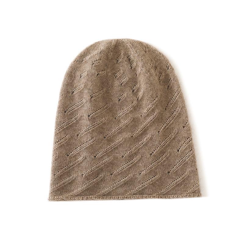 2025 Unisex Cashmere Knit Hat - Thick, Warm, Rolled Edge for Autumn/Winter