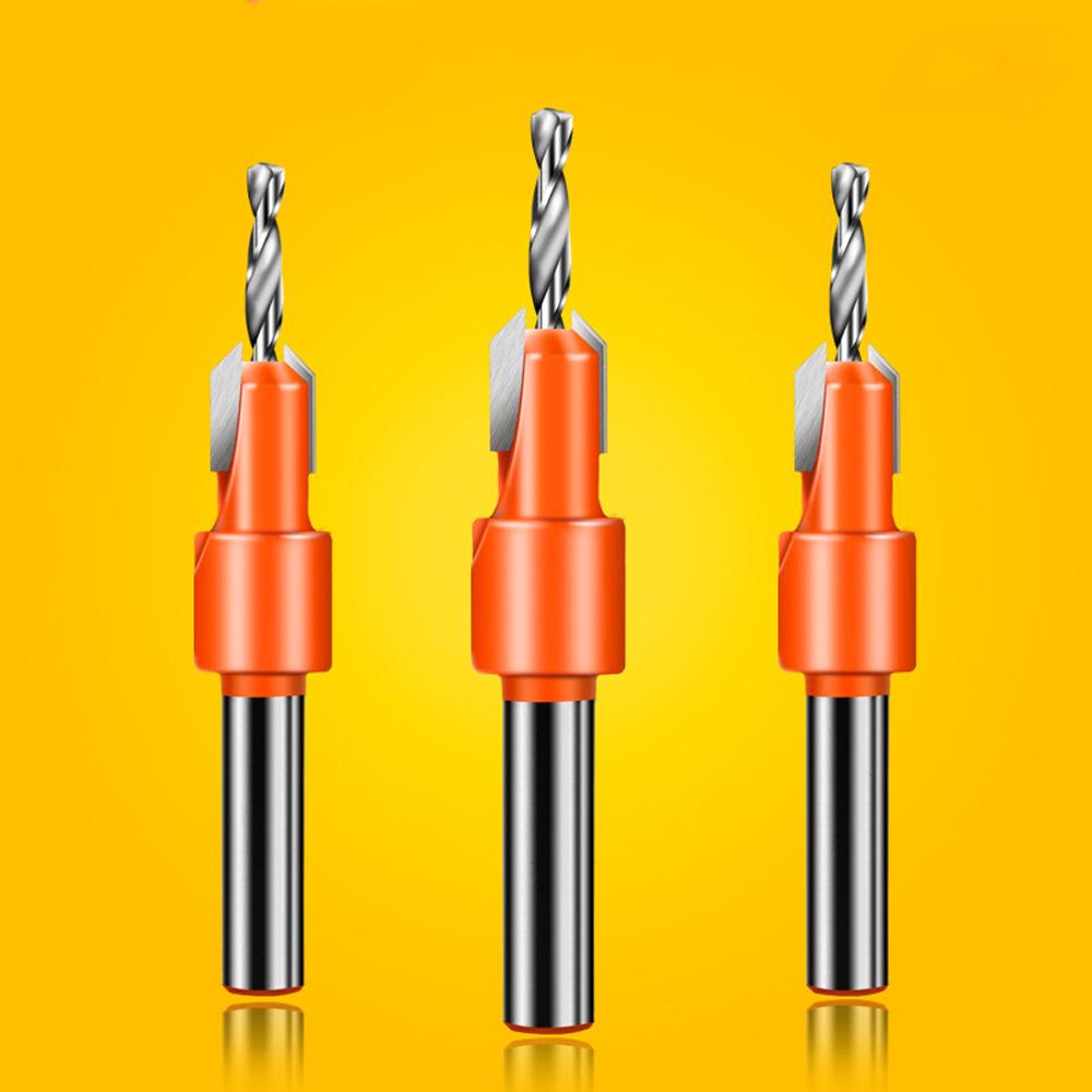 Countersink Drill Bit Self Tapping Screw Taper Hard Alloy Woodworking Electric Drill Acc