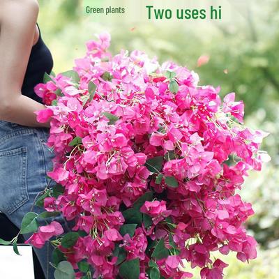 Künstlicher Bougainvillea-Zweig Wohnzimmer-Dekoration – Pfirsichblüten-Design