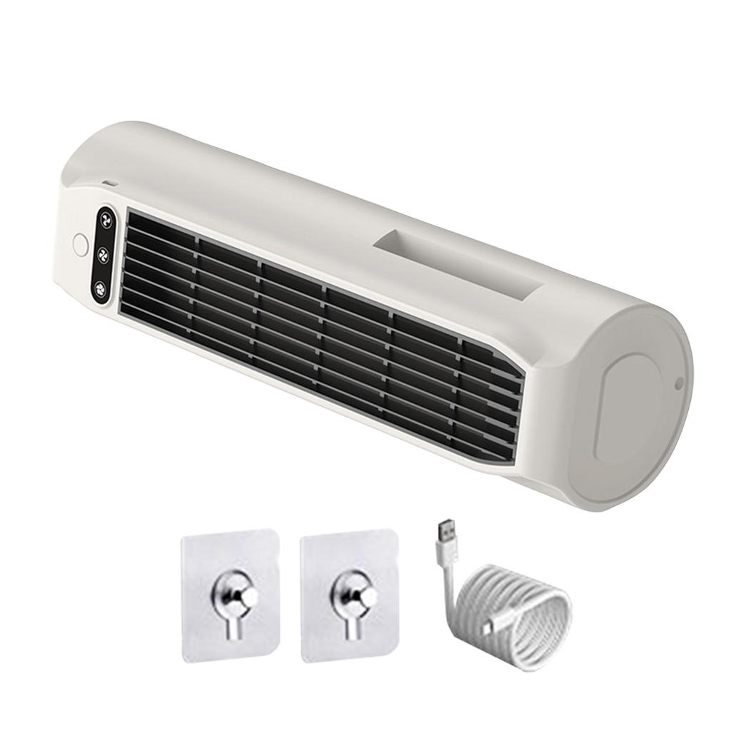 Rechargeable Cross Fan for Desk and Wall Mount - USB Powered Portable Fan for Home