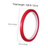 Lurrose 1 Roll Car Decoration Strip Red Pinstripe Tape Auto Trim Adhesive Colored Tape