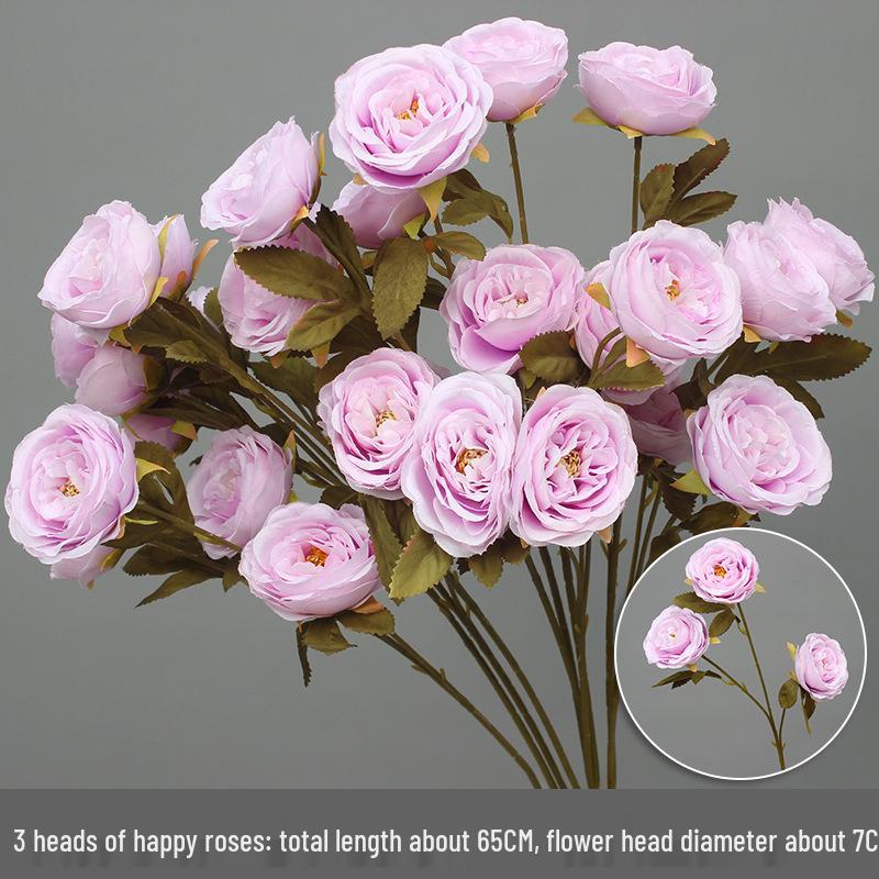 10-Piece Purple Floral Artificial Flower Set for Wedding and Aisle Decor