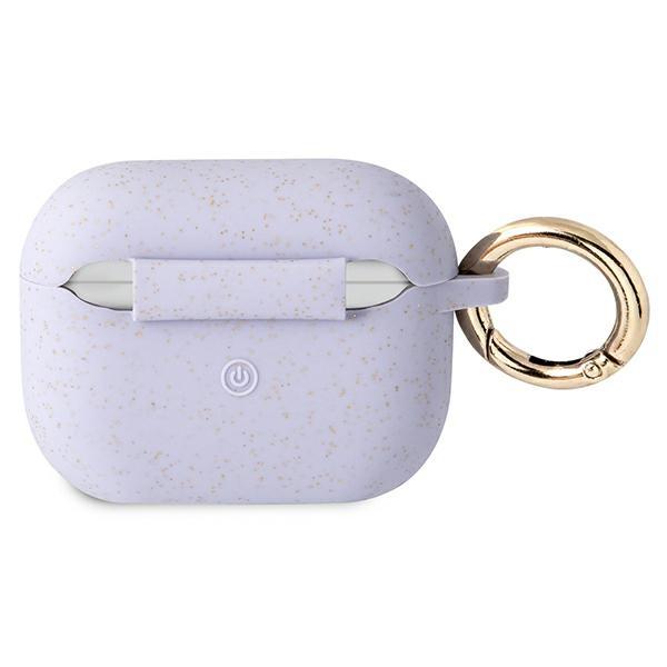 Guess Guapsggeu Airpods Pro Cover Purpurowy/Purple Silicone Glitter