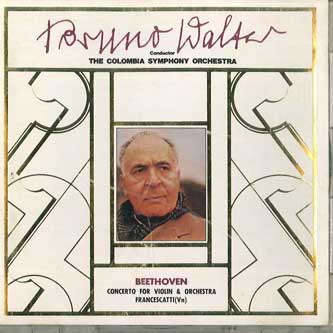 

CD ZINO FRANCESCATTI, BRUNO WALTER, CO - Beethoven: Violin Concerto 35DC125 CBS SONY 1984 Japan Classical Used