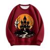 Women's Retro Oil Painting Pumpkin Sunflower Pullover Sweatshirt Fall Winter