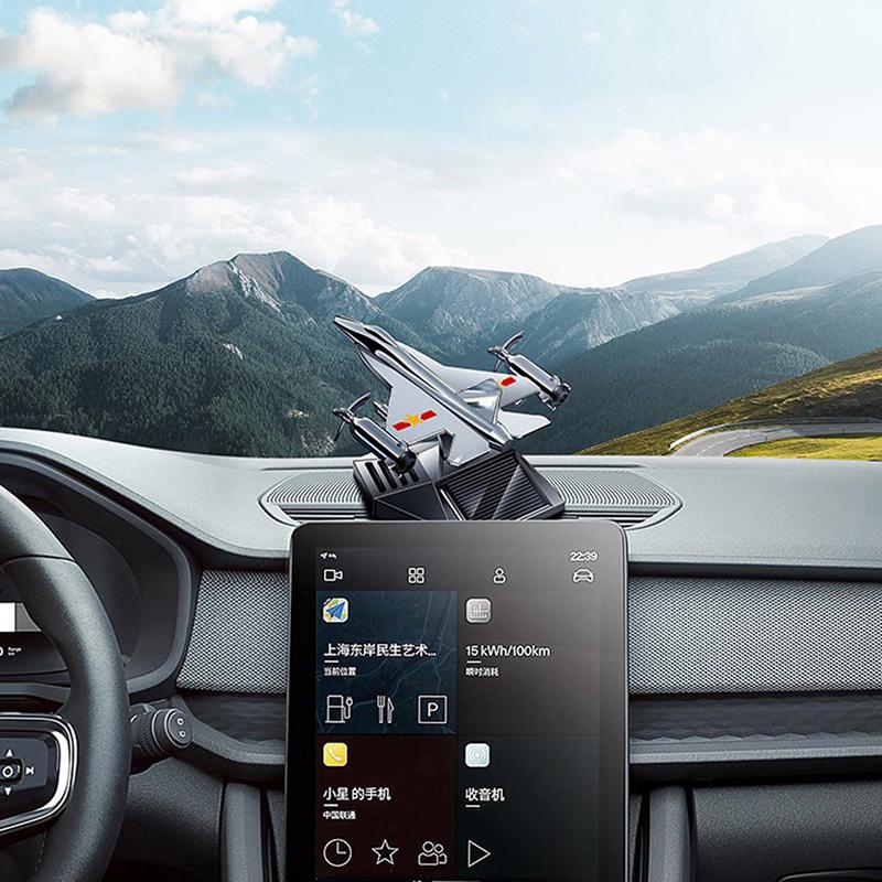 Car Air Freshener Solar Aircraft Decoration Mini Airplane Model Aromatherapy Diffuser for Car Airplane Ornament