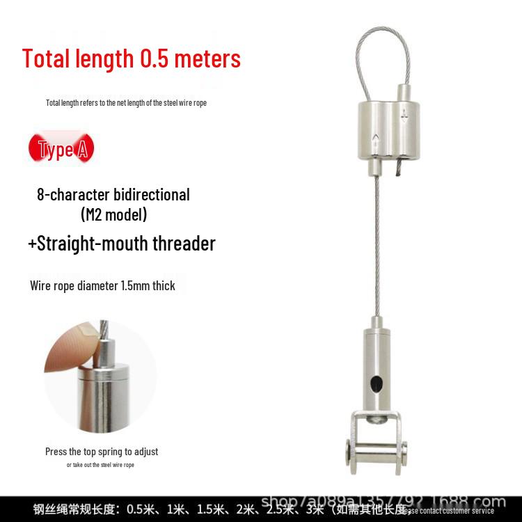 Stainless Steel Safety Cable for Hanging and Securing Signs or Lighting