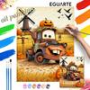 Mater Halloween Pumpkin Oil Paint by Numbers Painting Art Kit Handmade Painting Home Decor Gift