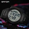 Sanda 269 Nuovo Arrivo Design Trendy Cinturino in Silicone Movimento Digitale Modalità Sveglia Conto alla Rovescia Sportivo Orologio da Uomo Moda Cronometro
