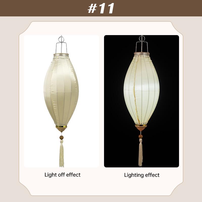 14 inch Traditional Lantern Party Outdoor Silk Lantern Chinese Vietnam Mid Autumn Spring Festival New Year Decor Ornaments