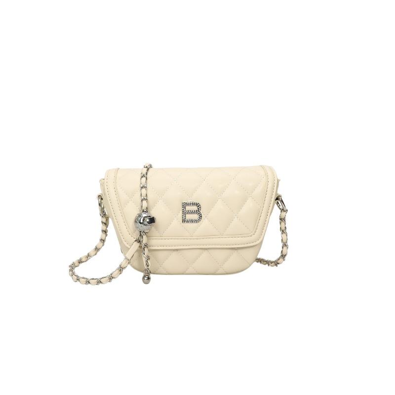 Fashion rhombus small bag spring and summer new chain bag commuting to work single shoulder oblique span bag
