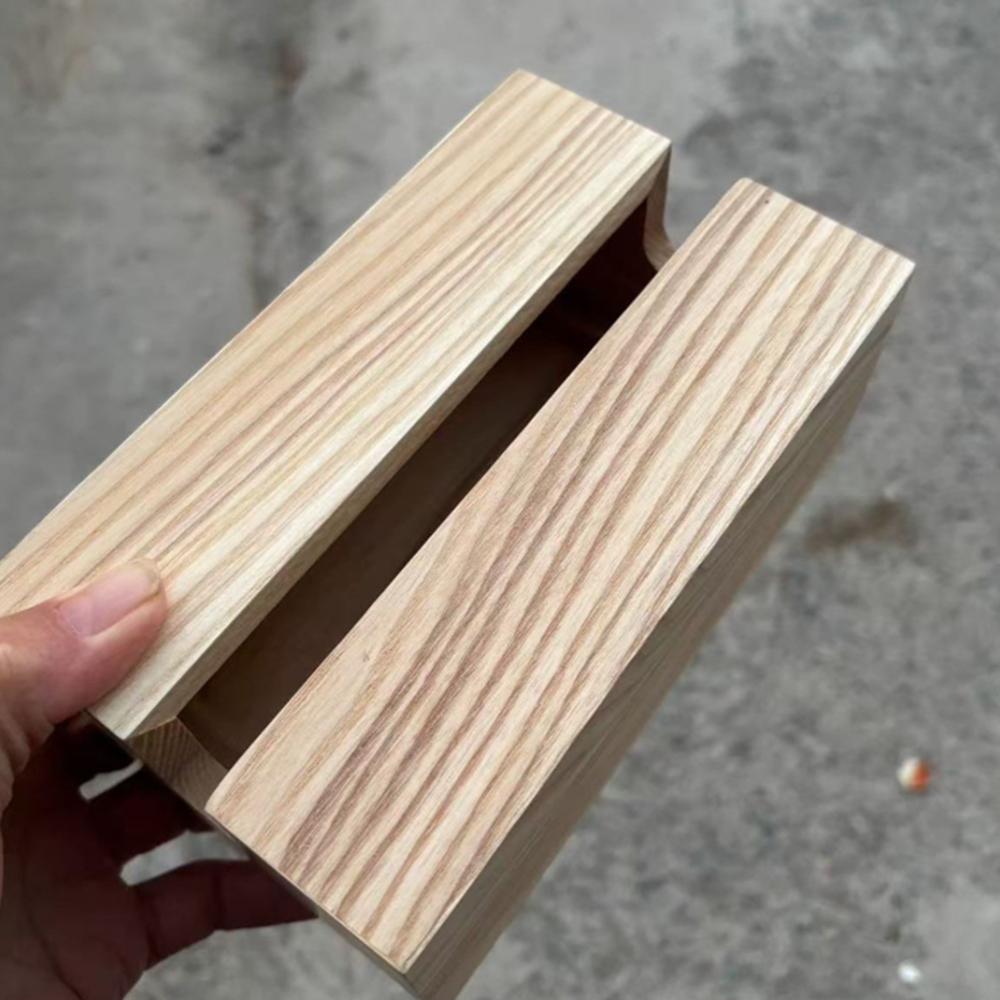 Solid Wood Rectangular Black Walnut Wood Cover Tissue Box For Home Office Hotel Ash wood