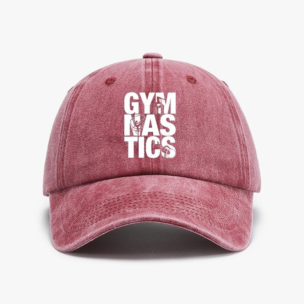 Funny Gymnastics sportsUnisex Hat Printing Graphic Vintage Soft Top Denim Baseball Cap Summer Unisex Women Golf Gymnast Rhythmic Hats