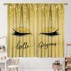 Unique 3D Printing Jewelry Falling Curtains Diamonds Black Backdrop Curtain with Rod Pocket for Bedroom Living Room Kitchen Home