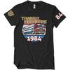 Transformers Officially Licensed Optimus Prime of 1984 Mens T-Shirt (Black), XX-Large