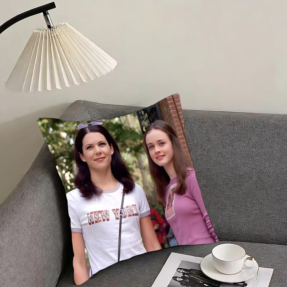 GGilmore GirlsS TV Series Cushion Cover Pillowcase Ultra Soft Skin Friendly Fabric Cloud Like Comfort  Concealed Zipper