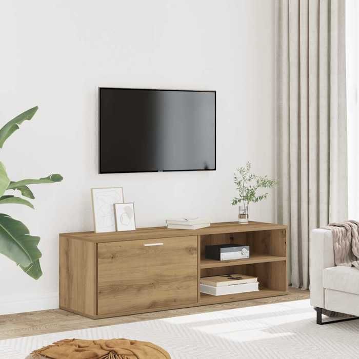 VidaXL Meuble TV chêne artisanal 120x34x37 cm bois d'ingénierie 855973